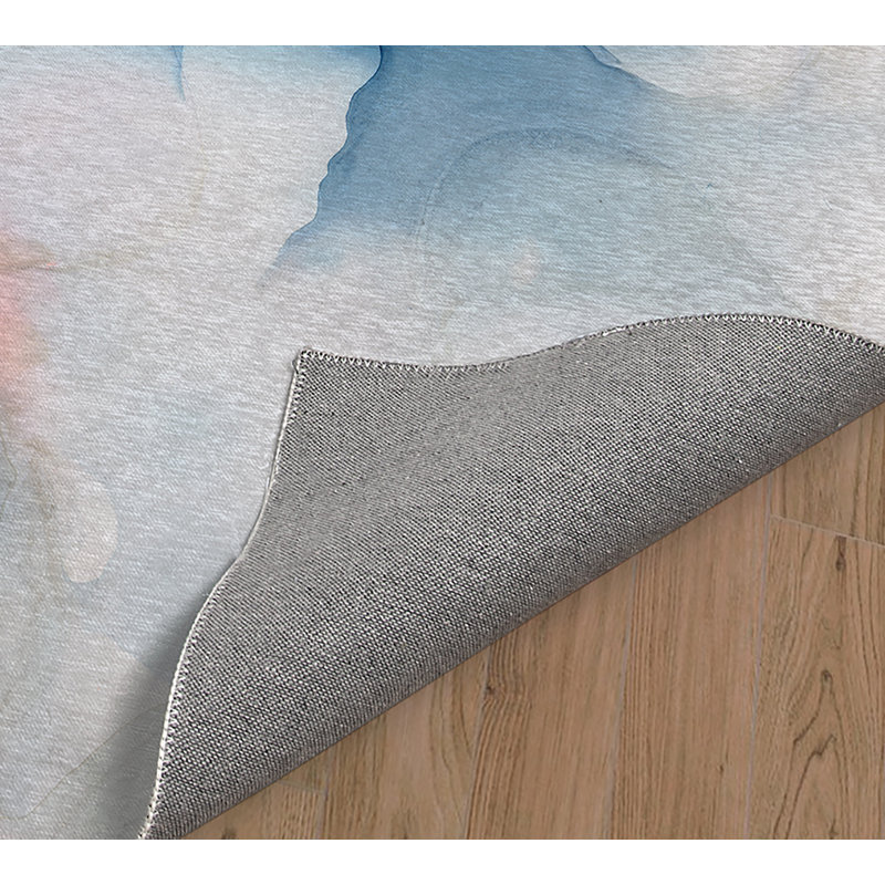 Wrought Studio WilkesBarre Abstract Blue/Gray/Pink Area Rug Wayfair